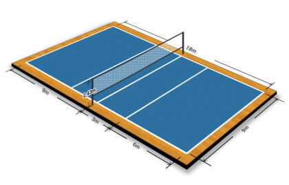 Volleyball Court diagram