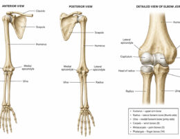arm bones labeled diagram