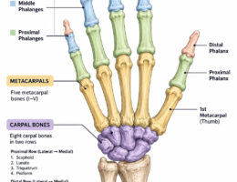 hand bones labeled diagram