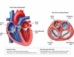 heart valves labeled diagram