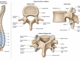 lumbar vertebrae labelled diagram