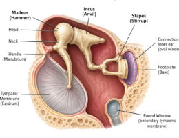 Middle Ear Anatomy labeled diagram