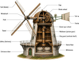 Windmill labeled diagram