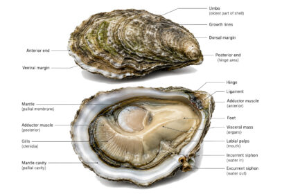 Oyster labeled diagram
